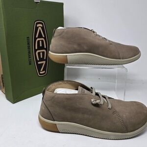 Keen Mens Size 13 KNX Chukka Leather Brindle Plaza Taupe Shoes $160